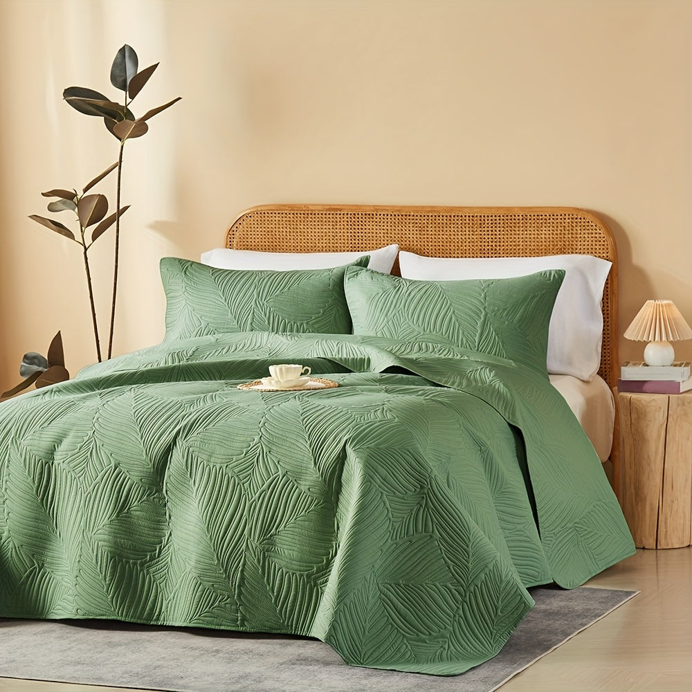 3pcs Elegant Microfiber Quilt Set