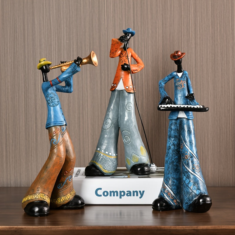 Colorful Abstract American Band Figurines