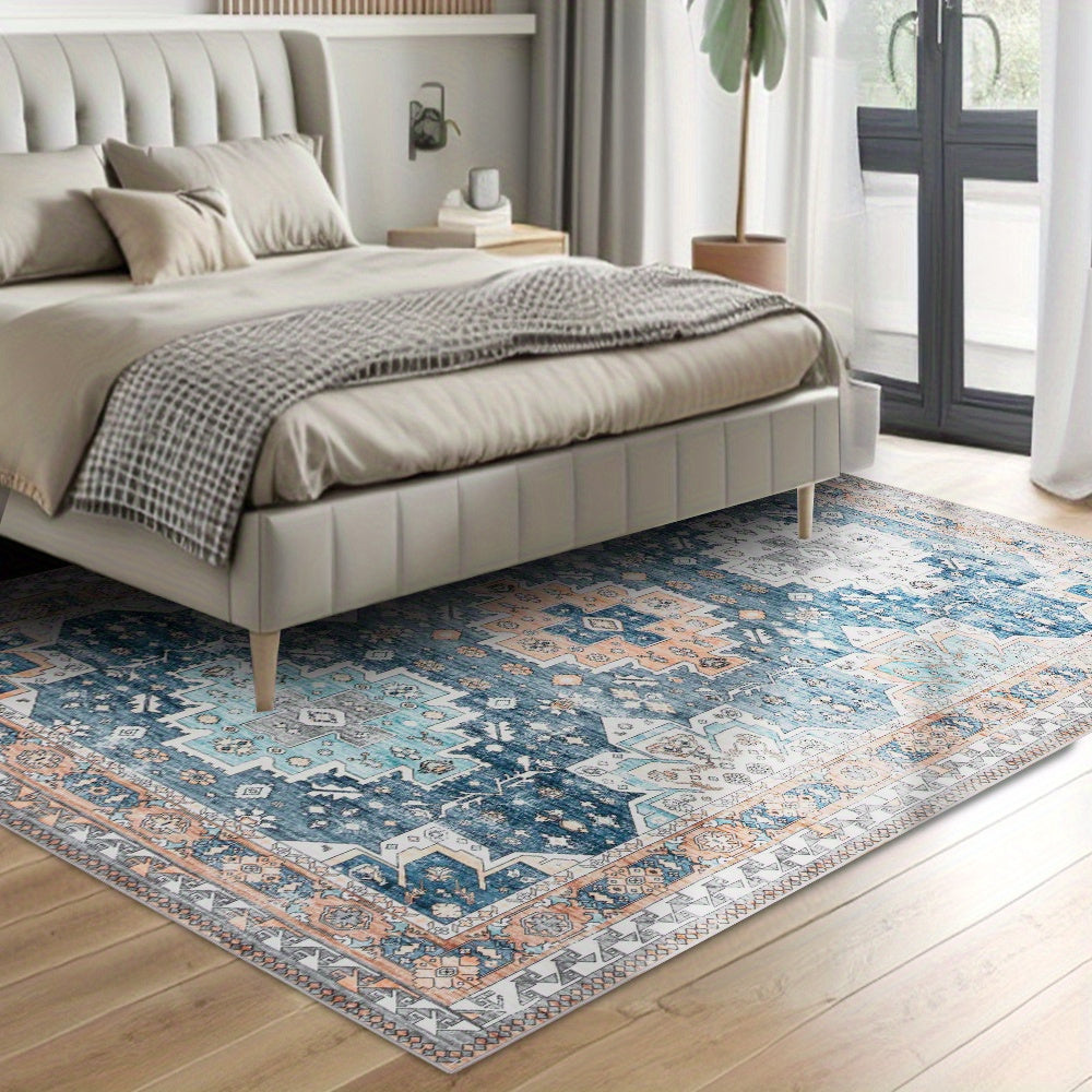Large Boho Vintage Area Rug
