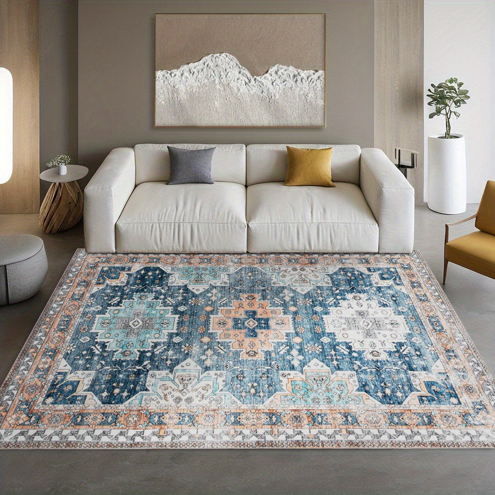 Large Boho Vintage Area Rug