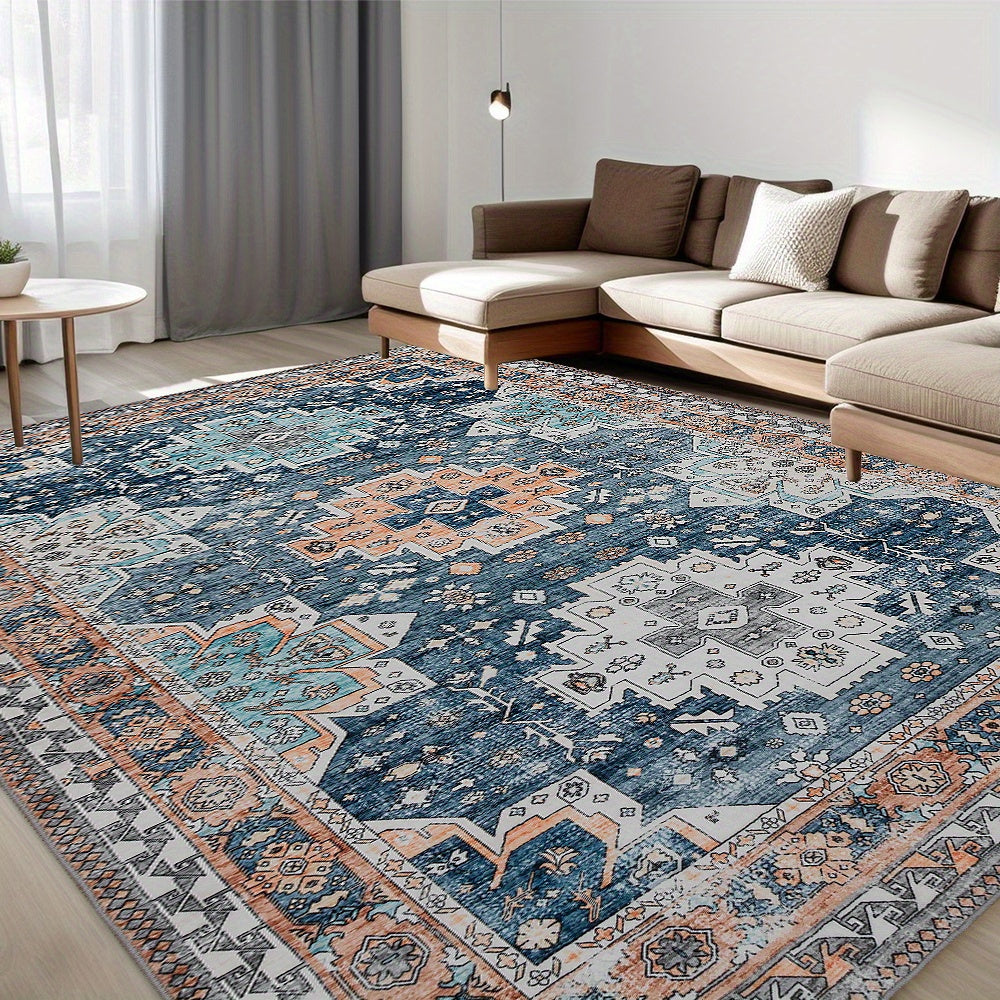 Large Boho Vintage Area Rug