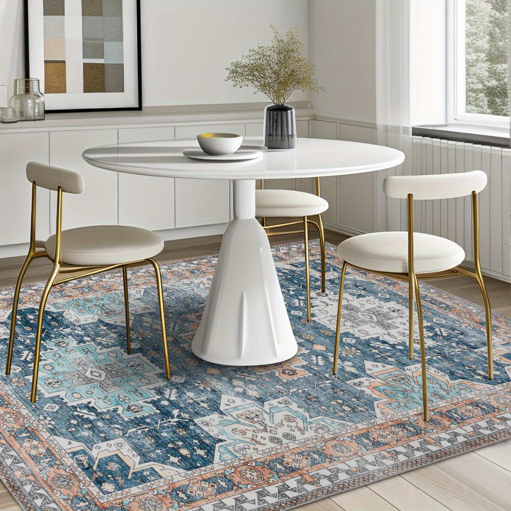 Large Boho Vintage Area Rug