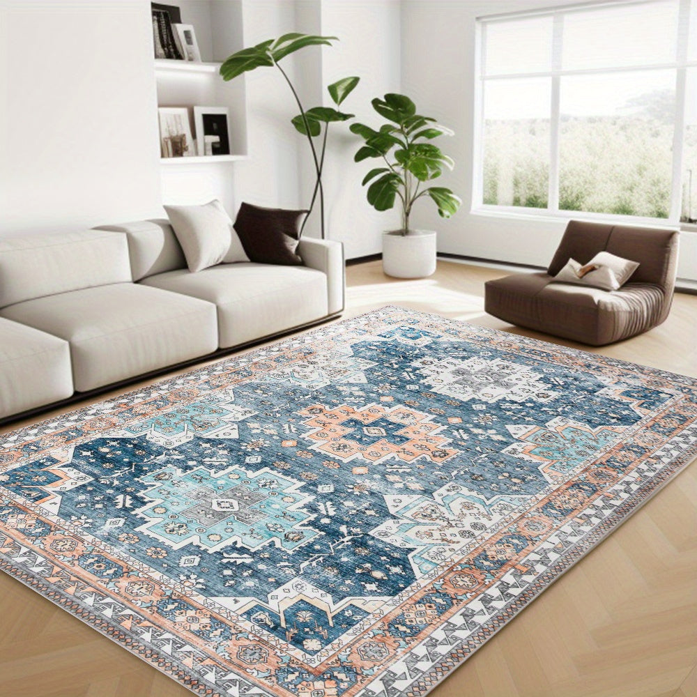 Large Boho Vintage Area Rug