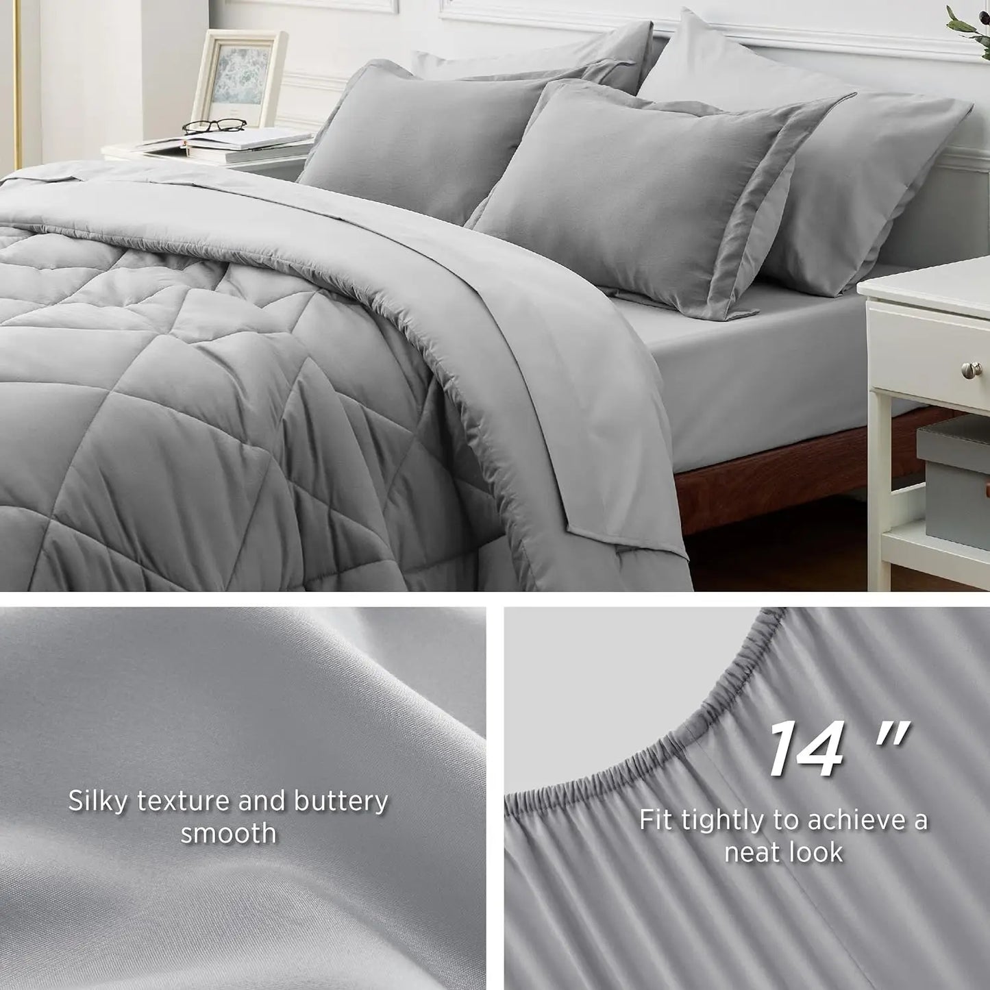 Bedsure Comforter Set - Reversible