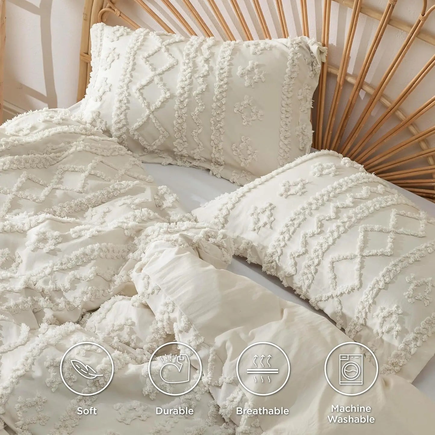 Bedsure Boho Duvet Cover