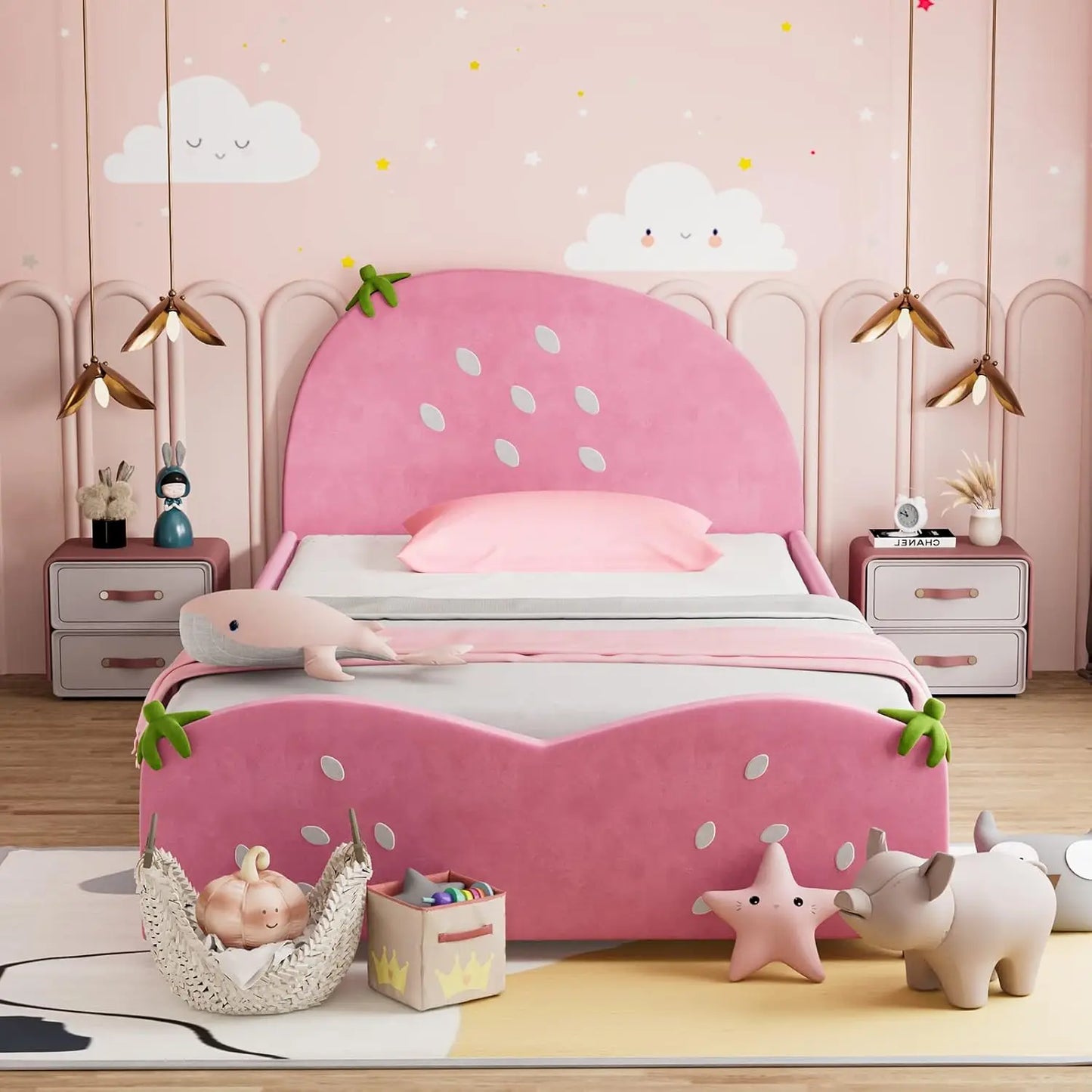 Twin Bed for Children w/Headboard