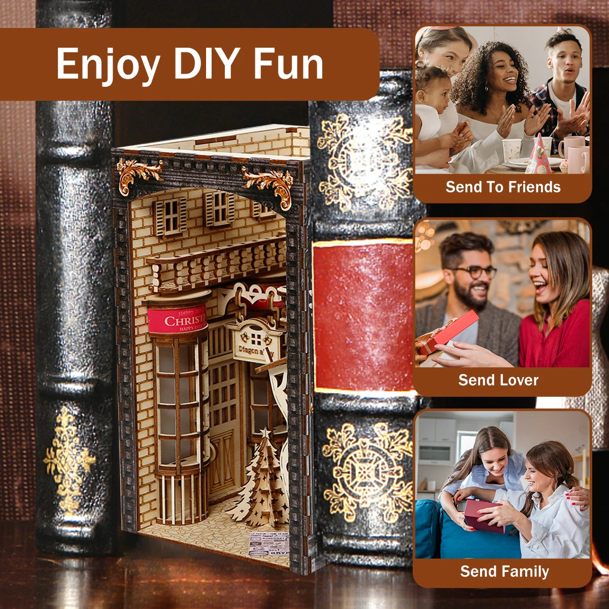 1/5pcs DIY Book Nook Kit