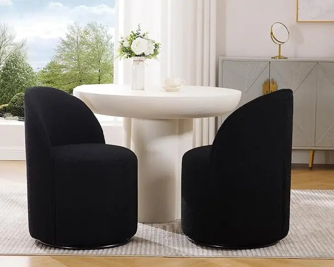 Dining Chair Set of 2 with 360° Rotation