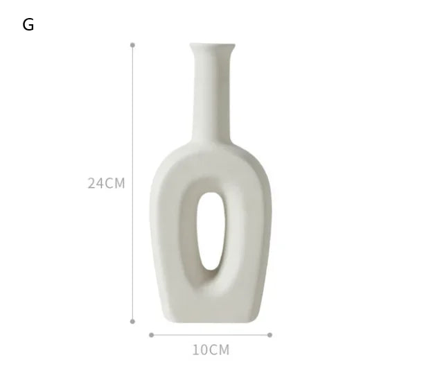 Hollow Nordic Modern Ceramic Vase