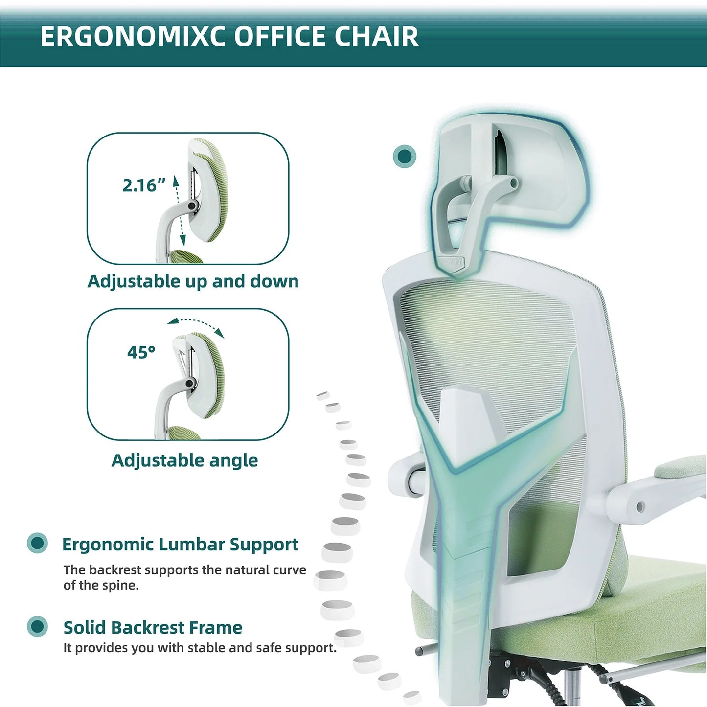 Ergonomic Reclining High Back Mesh Chair