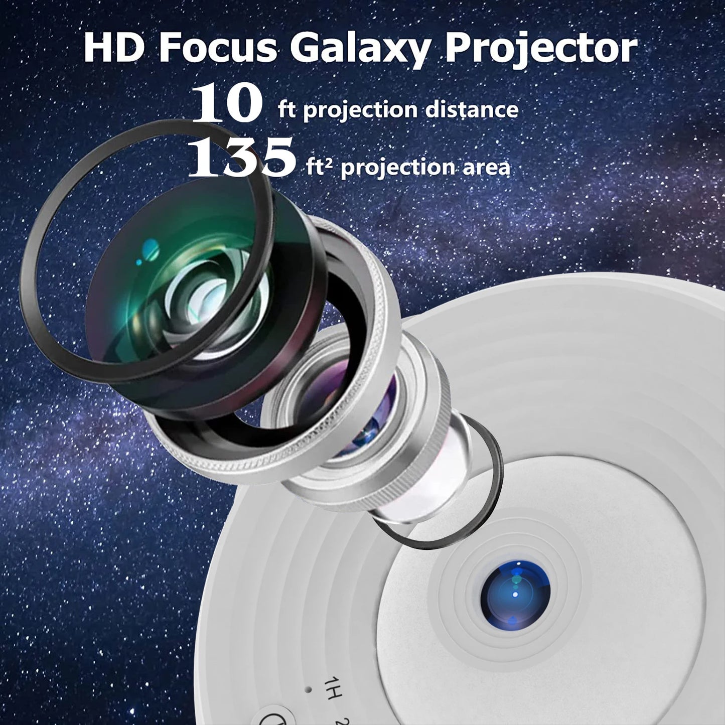 Galaxy Projector Night Light 360°