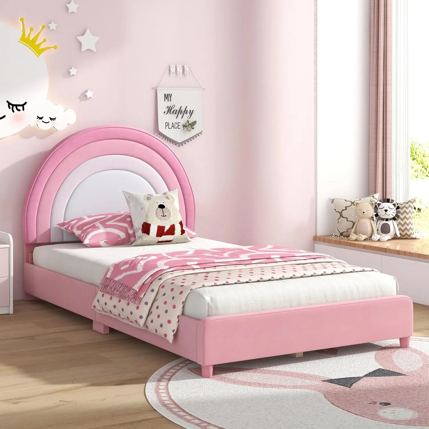 Twin Bed for Children w/Headboard