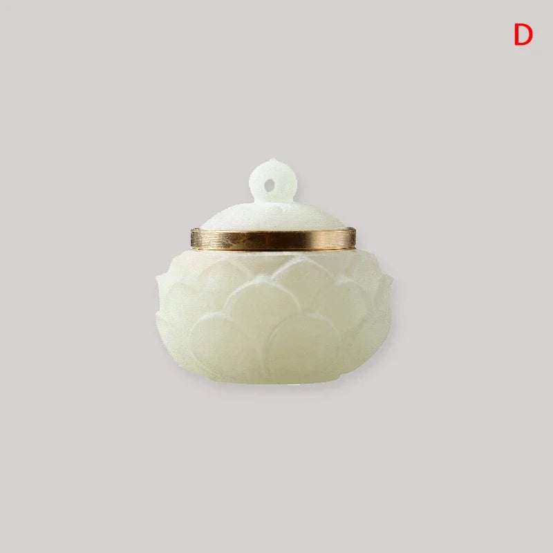 1PCS Mini Sandalwood Pill Box