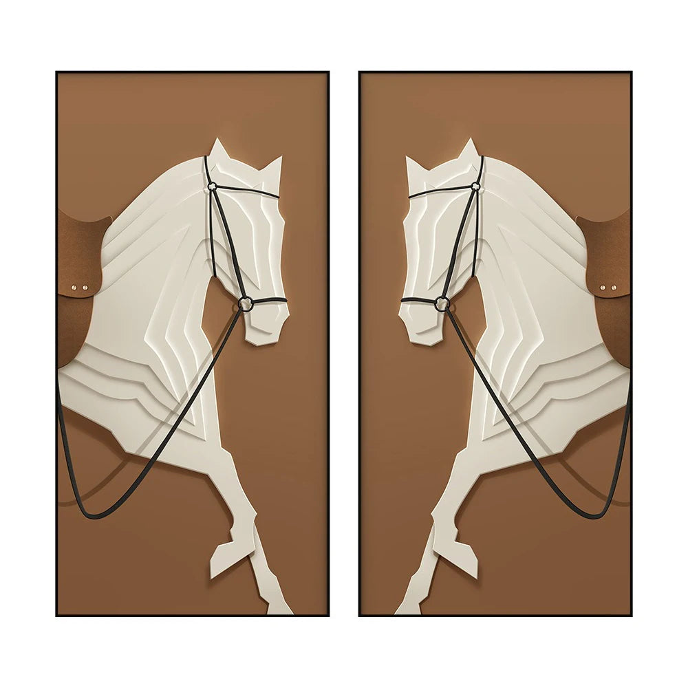 Modern Luxury Horses Wall Art