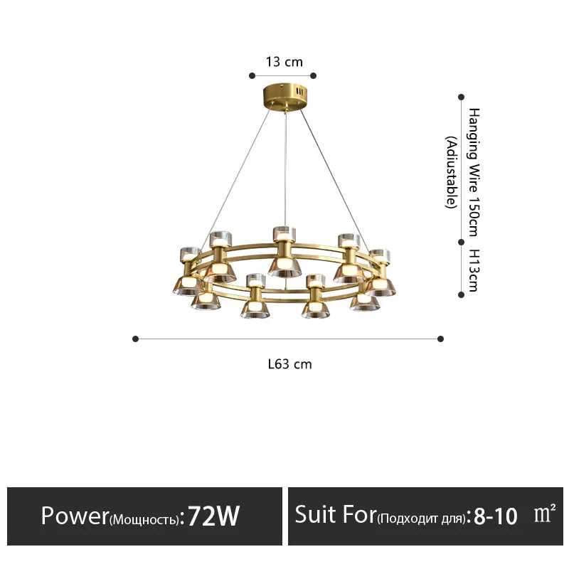 Luxury chandelier postmodern designer lamps