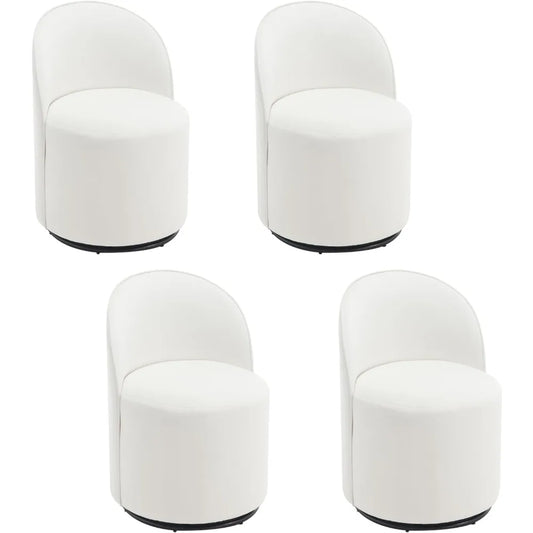 Swivel Barrel Dining Chair Set of 4