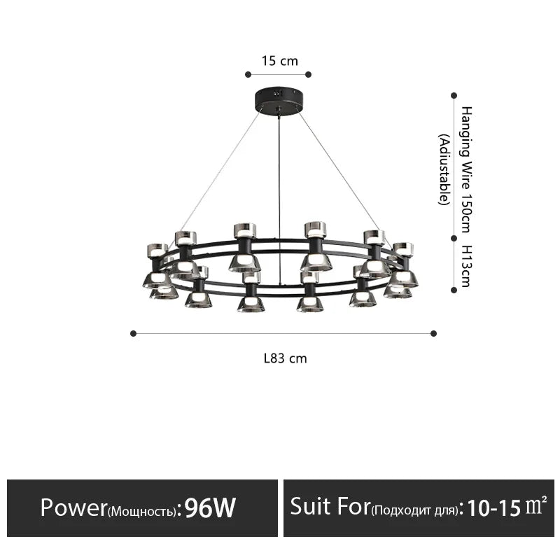 Luxury chandelier postmodern designer lamps