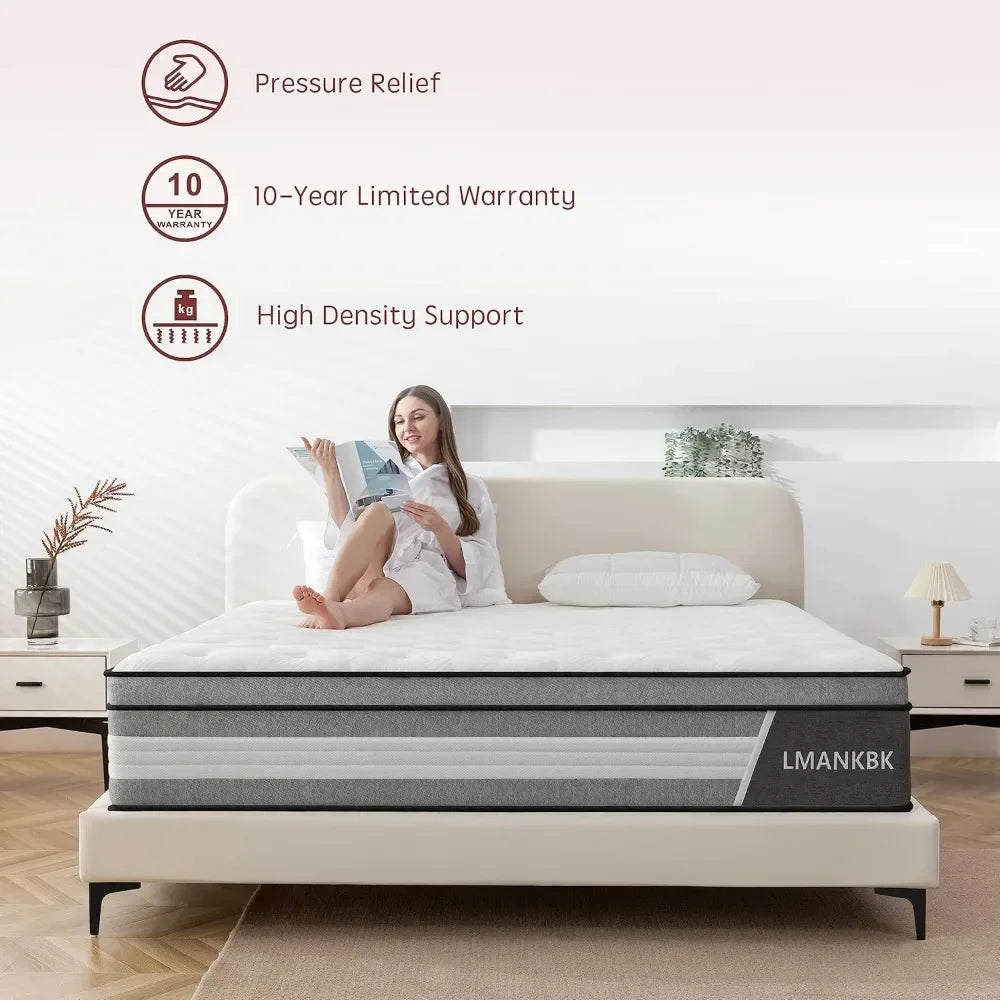 12 Inch Innerspring Hybrid Mattress in a Box