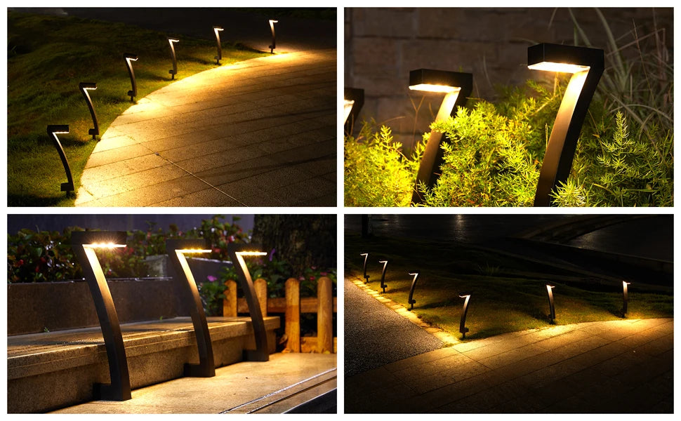 6Pack Bright Solar Outdoor Lights Pathway