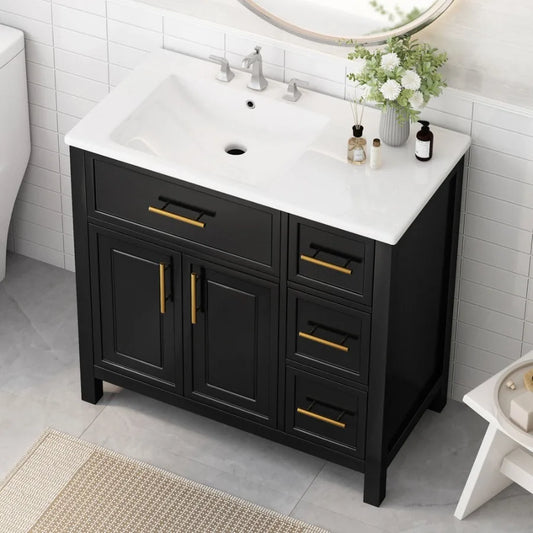 36" Bathroom Vanity with Sink Top