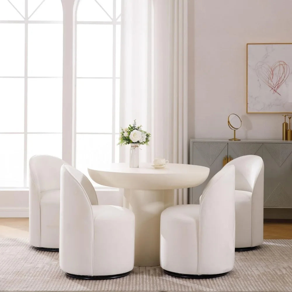 Dining Chair Set of 2 with 360° Rotation