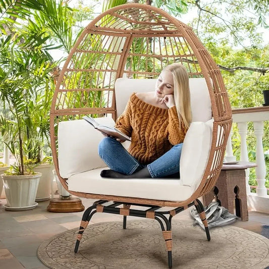 360 Swivel Rattan Egg Chair