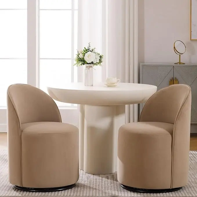 Dining Chair Set of 2 with 360° Rotation