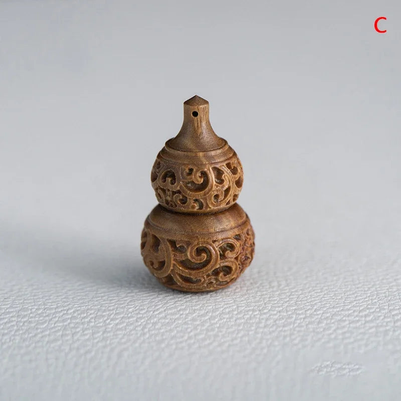 1PCS Mini Sandalwood Pill Box