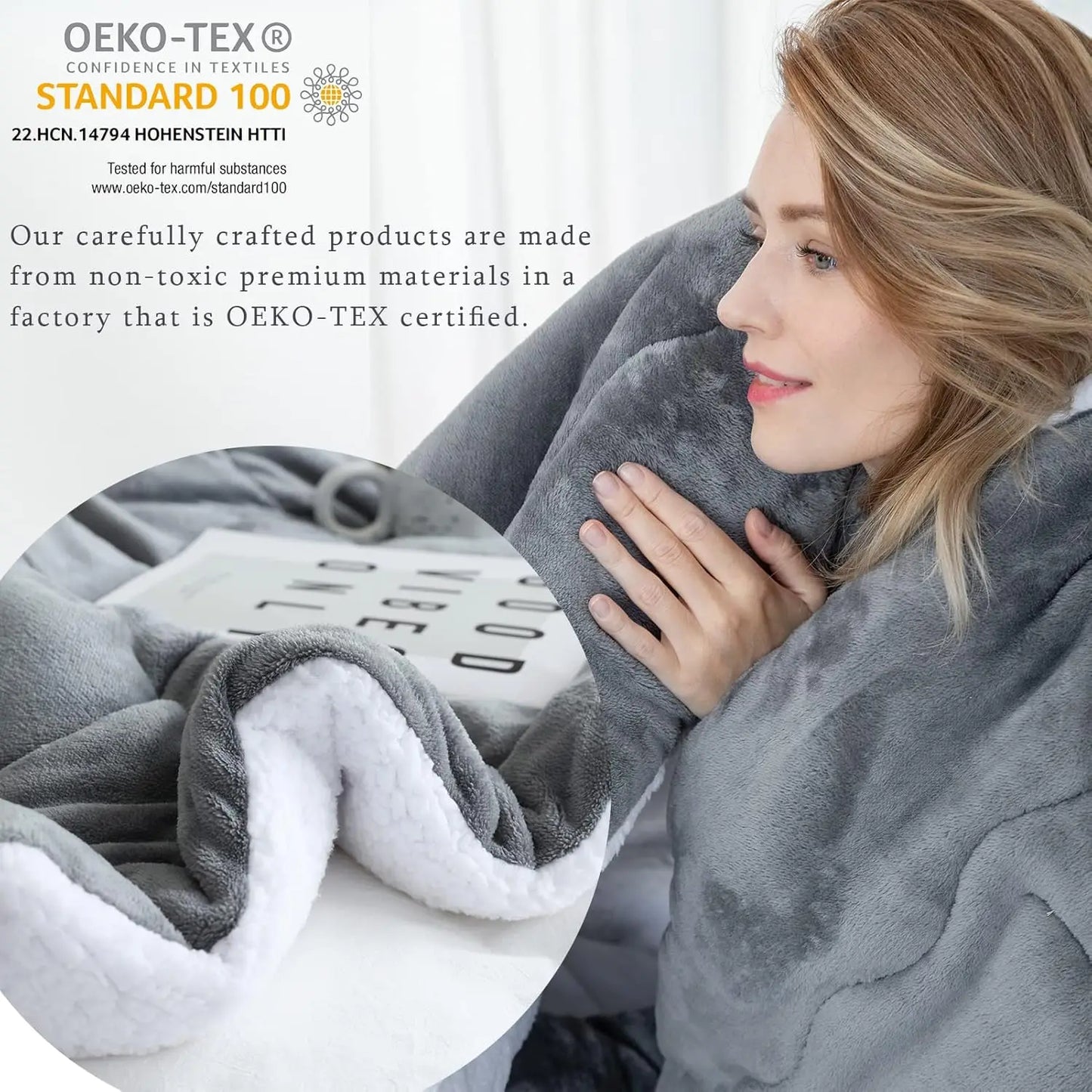 1 Pc Wool Thick and Warm Winter Blanket