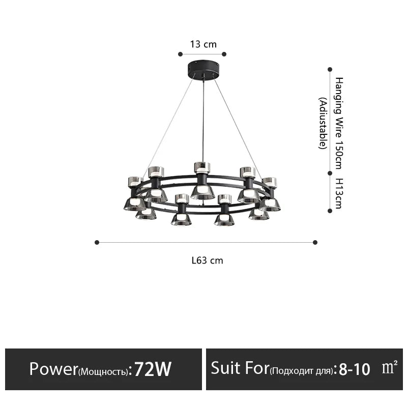 Luxury chandelier postmodern designer lamps