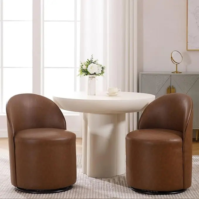 Dining Chair Set of 2 with 360° Rotation