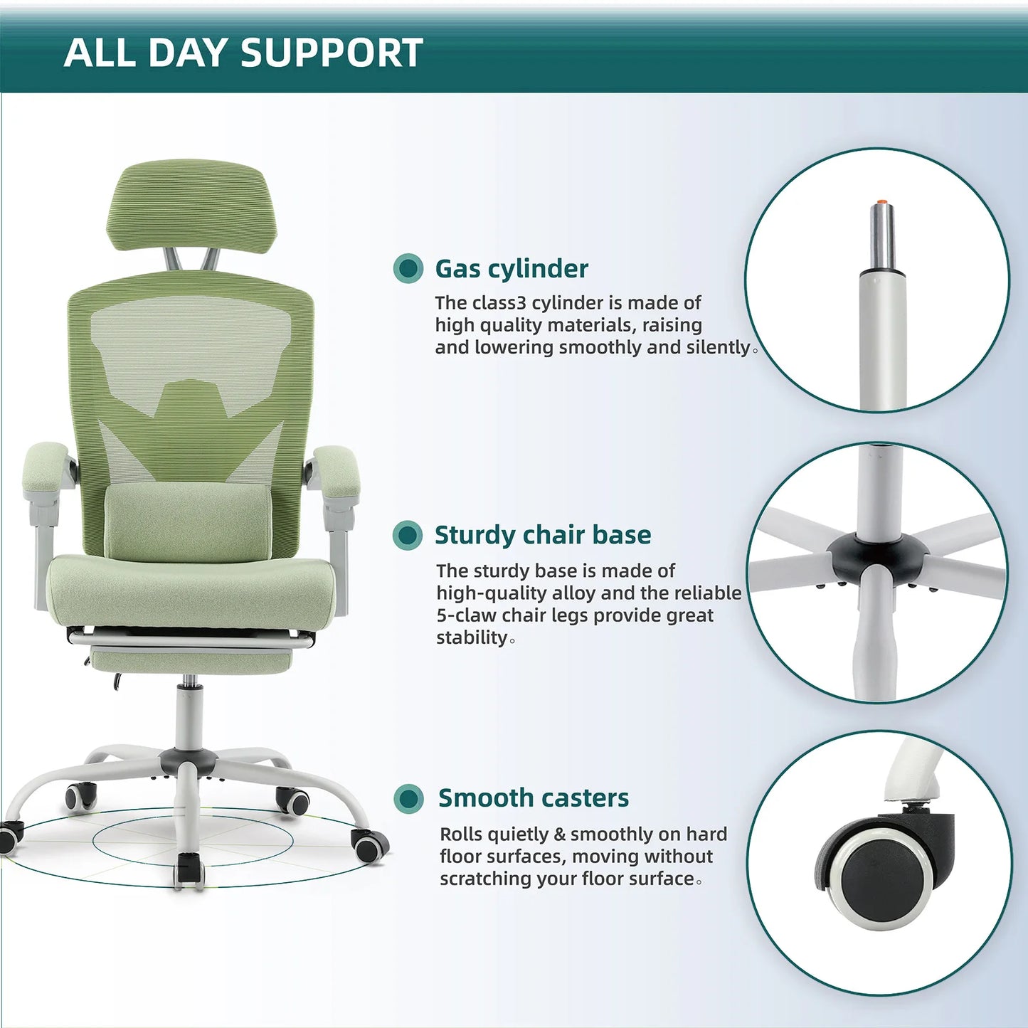 Ergonomic Reclining High Back Mesh Chair