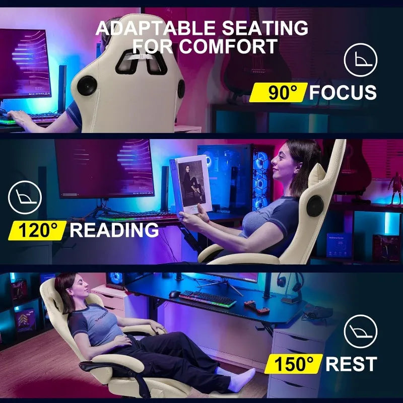 Reclining Chair w/Footrest Gaming or Computer