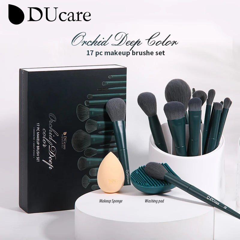 17Pc Makeup Brush Kit