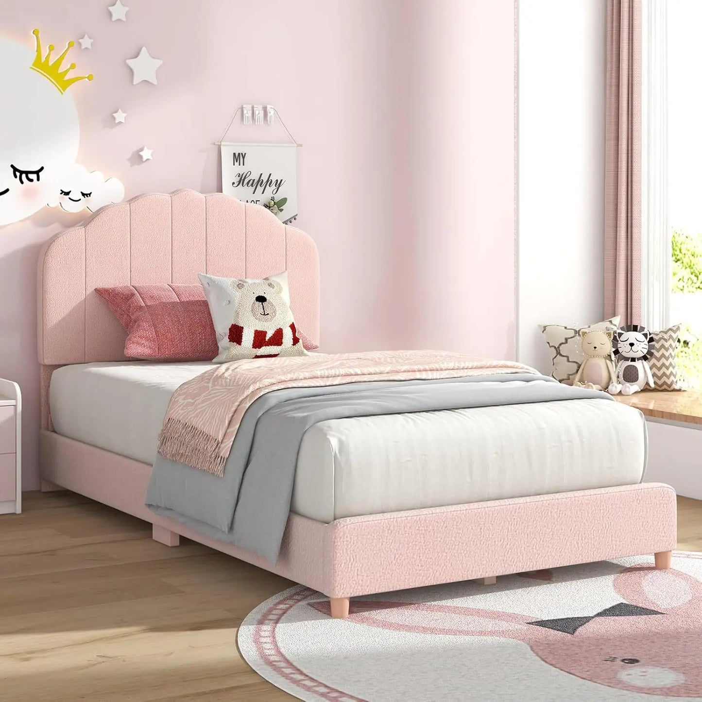 Twin Bed for Children w/Headboard