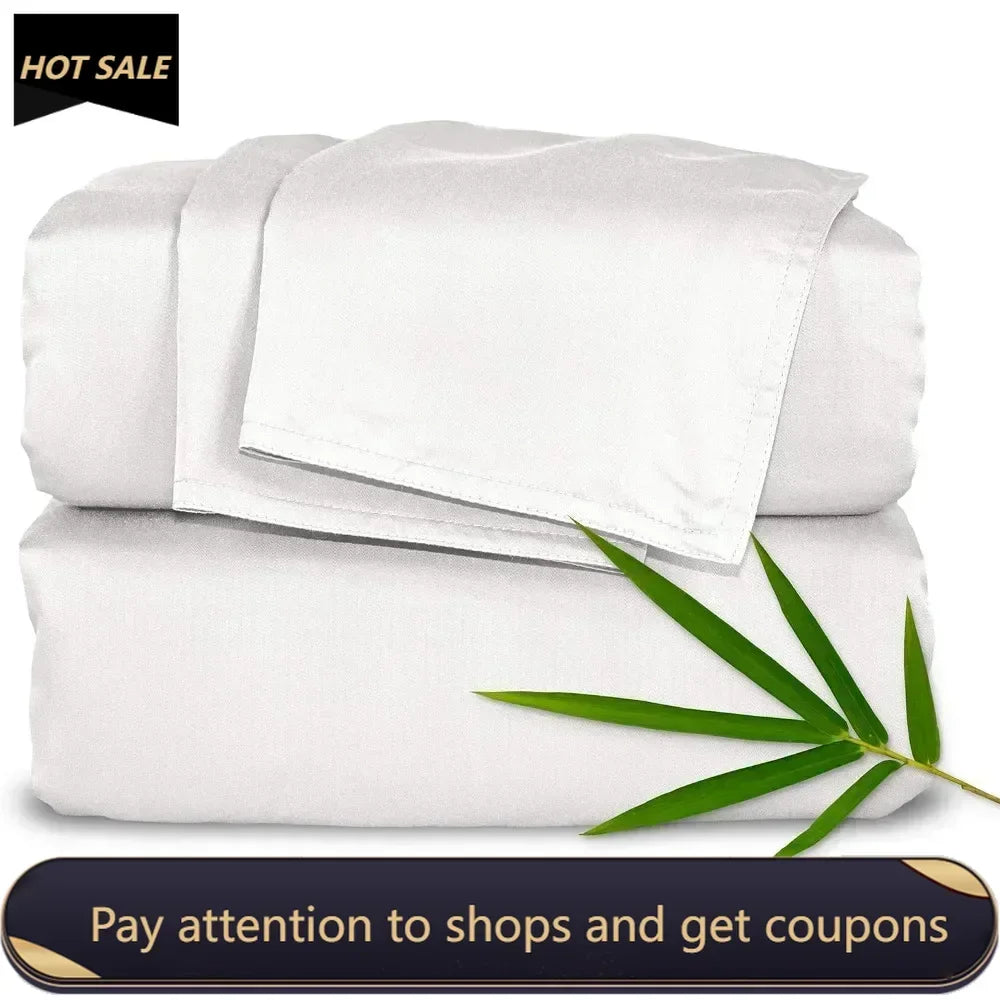 Genuine 100% Organic Viscose Bamboo Bed Sheet Set